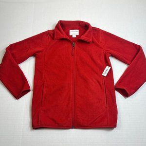 Amazon Essentials Boys and Toddlers' Polar Fleece Full-Zip Mock Jacket size L